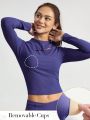 GLOWMODE Soft Ribbed New Year Incoming Pankou Knotted Longsleeve Sports Tee Light Support