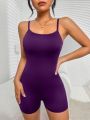 Solid Cami Lounge Romper