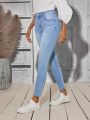 Light Blue Skinny Stretch Denim Pants