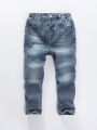 Boys' Vintage Street Style Comfortable Slim Fit Jeans With Elasticity