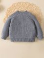 Baby Mock Neck Raglan Sleeve Sweater