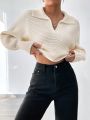 Polo-Neck Casual Versatile Sweater