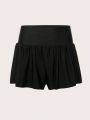 SHEIN Swim Basics Solid Color Swimwear Bottom Skirt