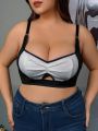 Plus Size Women's Hollow Out Bustier