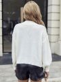 SHEIN Frenchy Casual Women's Drop Shoulder Button Front Cardigan