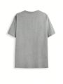 MICHELLE K GRAPHICS Loose Fit Plus Size Round Neck Long T-Shirt