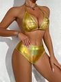 SHEIN Swim SXY Women's Laser Cut Swimsuit Set