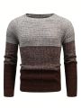 Manfinity Men Color Block Raglan Sleeve Sweater