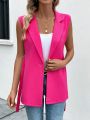 SHEIN Frenchy Sleeveless Blazer Jacket