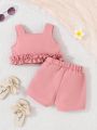 Girls' Summer Outfit Baby Girls' Tank Top & Shorts Set