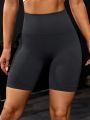 Yoga Basic Wide Waistband Sports Shorts