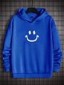 Men'S Plus Size Hooded Sweatshirt With Face Print