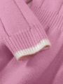 Baby Girls' Long Sleeve Cute Doll Collar Sweater Dress, Fall/winter