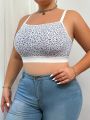 Plus Size Women'S Floral Bralette (Wire-Free)