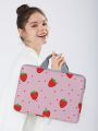 Strawberry Pattern Laptop Bag