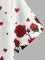 Manfinity RSRT Men's Long Sleeve Shirt With Rose Print