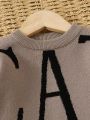 Boys' (toddler) Letter Pattern Sweater