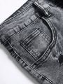 Manfinity LEGND Men'S Ripped Denim Shorts