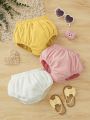 SHEIN 3pcs/Set Baby Girl Casual And Lovely Shorts