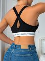 Women's Letter Strap Bra