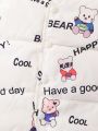 Baby Boys' Vest With Letter And Cartoon Print