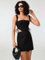 BY BLCK Cut Out Knot Side Cami Dress