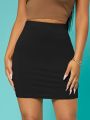 Solid Bodycon Skirt