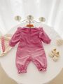 Baby Girls' Jumpsuit With Large Bowknot