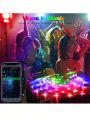 1 Set Rgb Led Strip Light Kit With App Control, Plug-in, 3 Reels, Perfect For Indoor Ambiance Decoration And Festival Atmosphere Decoration