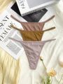 3pack Solid Thong