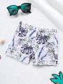 Baby Boy Tropical Printed Swim Trunks