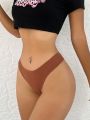 Solid Rib Knit Panty