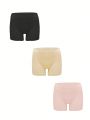 Women's Solid Color Boxer Shorts