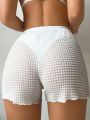 SHEIN Swim SXY Women's Solid Color Shorts