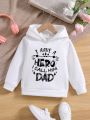 Young Girl Slogan Graphic Hoodie