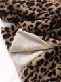 Baby Girl Leopard Print Fleece Coat & Hat