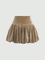 SHEIN MOD Women'S Solid Color Wide Waist Skirt