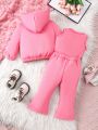 3pcs Baby Girl'S Clothing Set