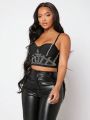 SHEIN SXY Women'S Cami Top With Rhinestone Decoration