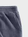 SHEIN Men's Elastic Waist Insulated Lined Sweatpants