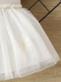 Baby Girls' Lovely Mesh Skirt With Ruffle Hem Decoration