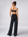 GLOWMODE Everyday Terry Line Up Wide Leg Pocket Pants Daily Lounge