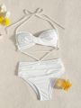 SHEIN Swim Chicsea Ladies' Halter Tie One-piece Swimsuit