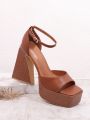 Women'S Fashionable High Heel Wedge Sandals