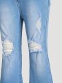 Little Girls' Ripped Stretch Skinny Jeans