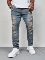 Men's Distressed Denim Jeans