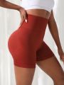 High Waist Seamless Sports Shorts