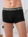 Men'S Leopard Print Waist Boxers