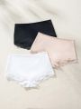 SHEIN 3pack Contrast Lace Boyshorts