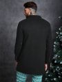 SHEIN Men Single Breasted Overcoat